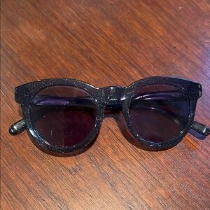 Madewell Black Glitter Sunglasses